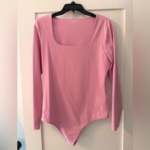 Abercrombie & Fitch Soft A&F Long Sleeve Bodysuit – Pink, Size XL
